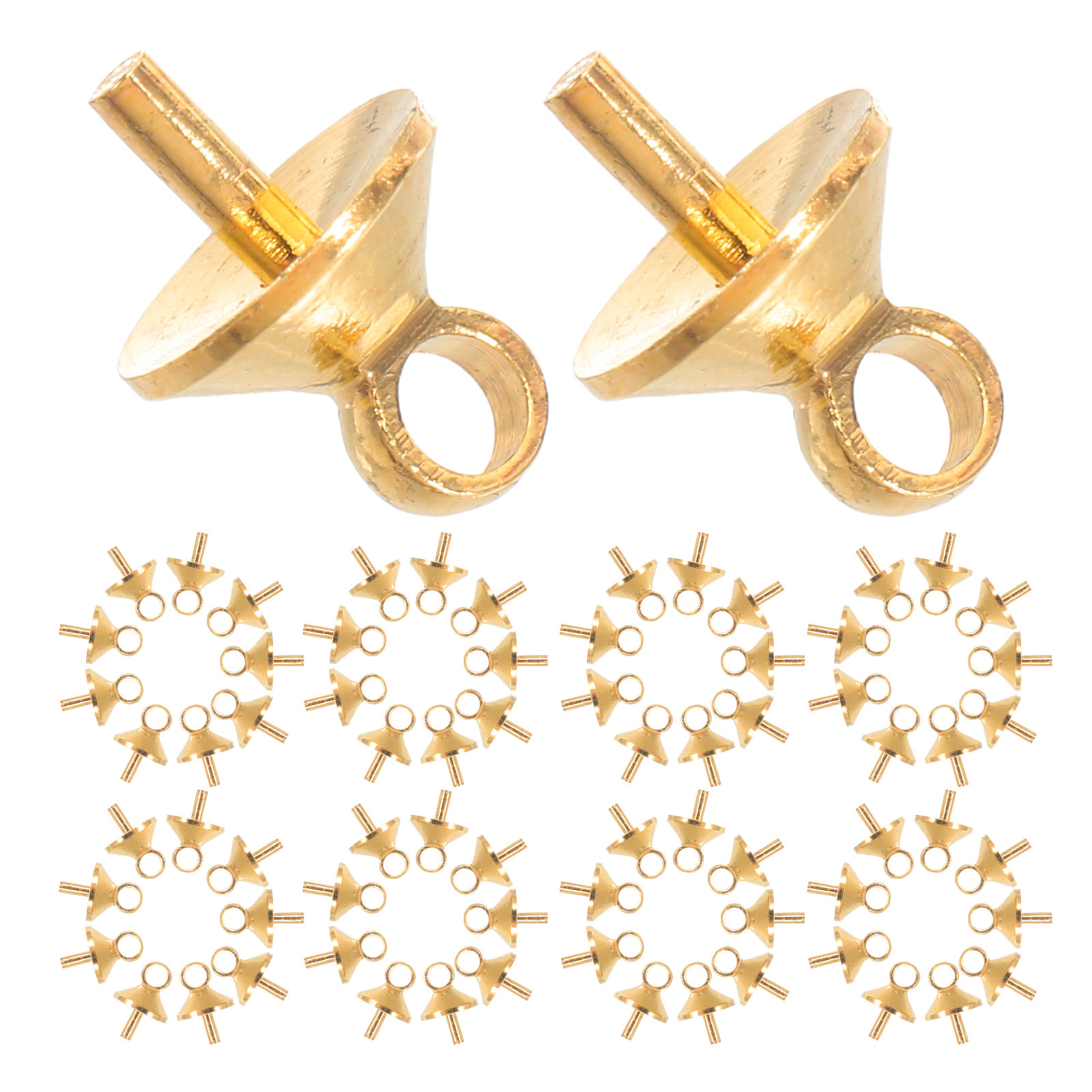 100Pcs Pure Copper Half-Drille - Jewelry Making Drill recension och pris