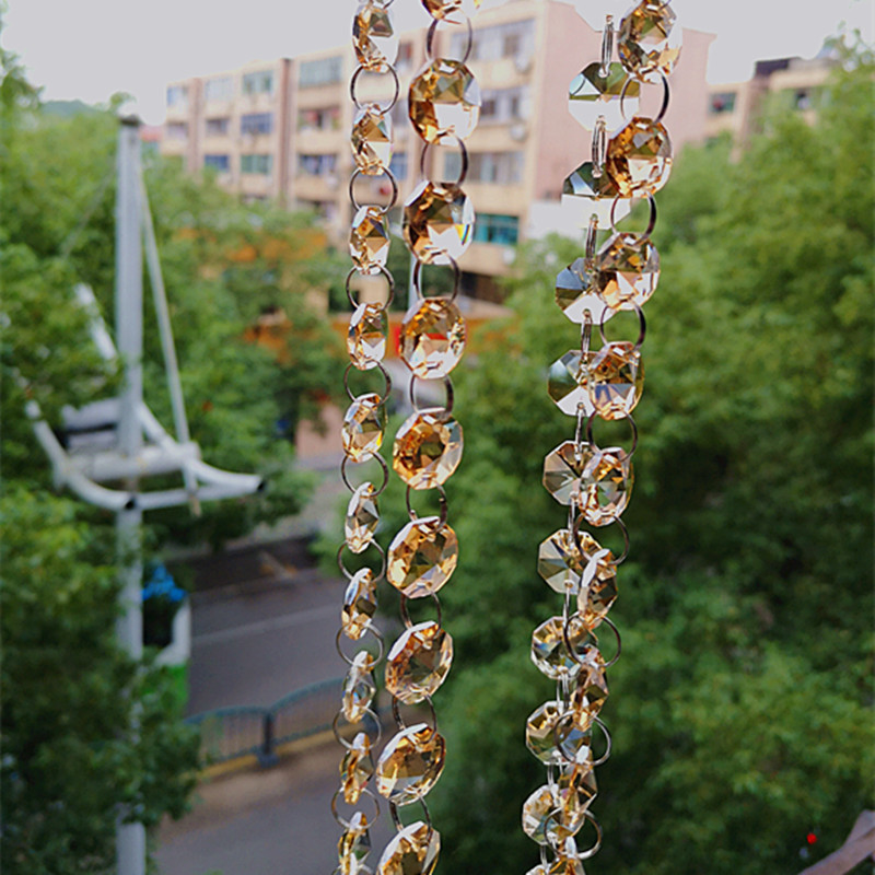 Top Quality 5m/lot Champagne C - Crystal Bead Mix recension och pris