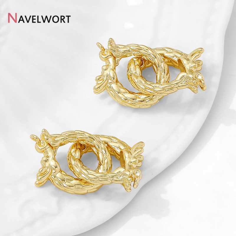14K Gold Plated Brass Dragon S - Jewelry Making Beads recension och pris