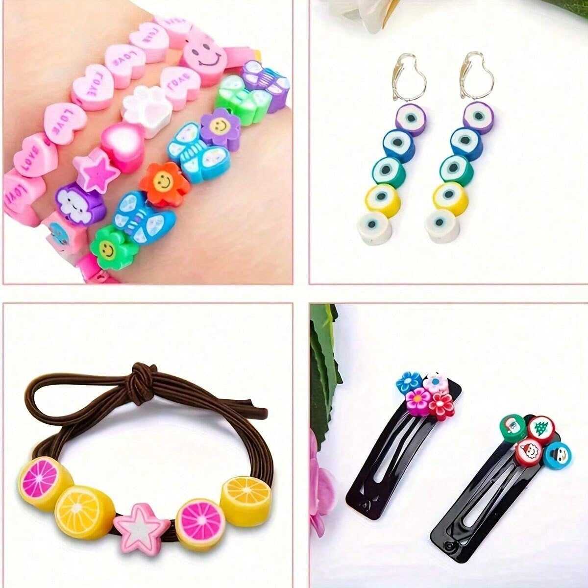 1450/1200/250pcs Polymer Clay  - Jewelry Making For Birthday Party recension och pris