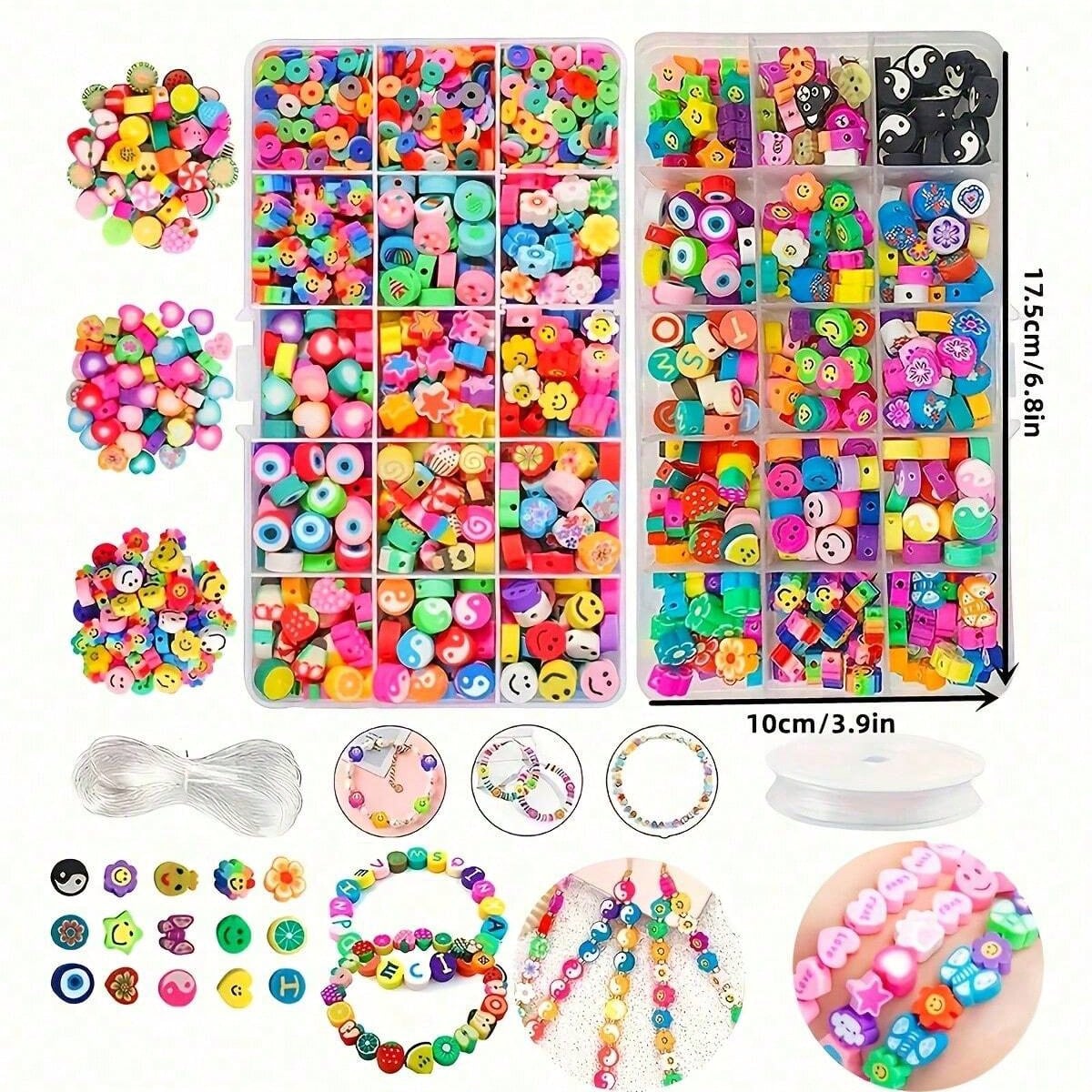 1450/1200/250pcs Polymer Clay  - Jewelry Making For Birthday Party recension och pris
