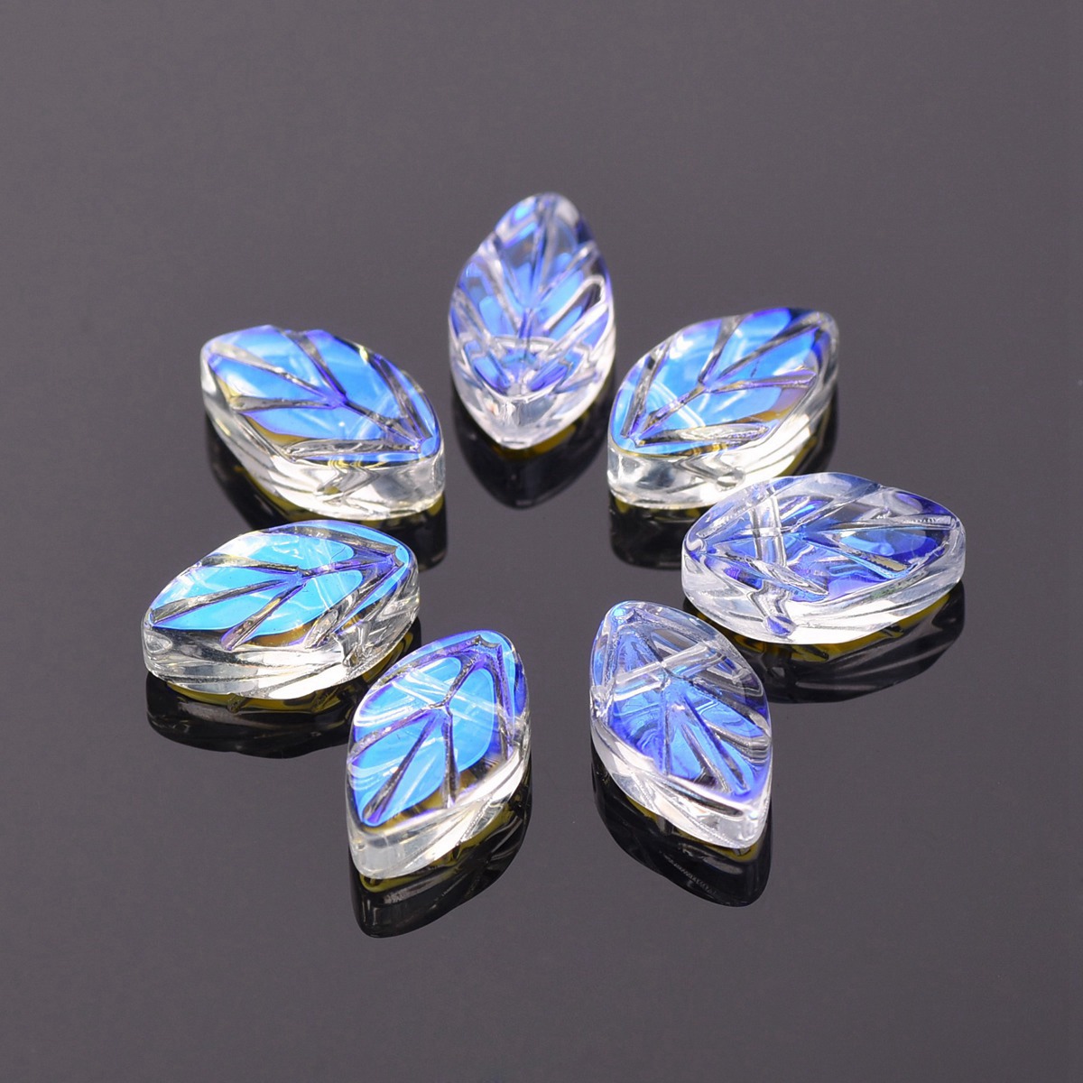 20pcs 11x7mm Oval Leaf Shape C - Jewelry Making Drill recension och pris