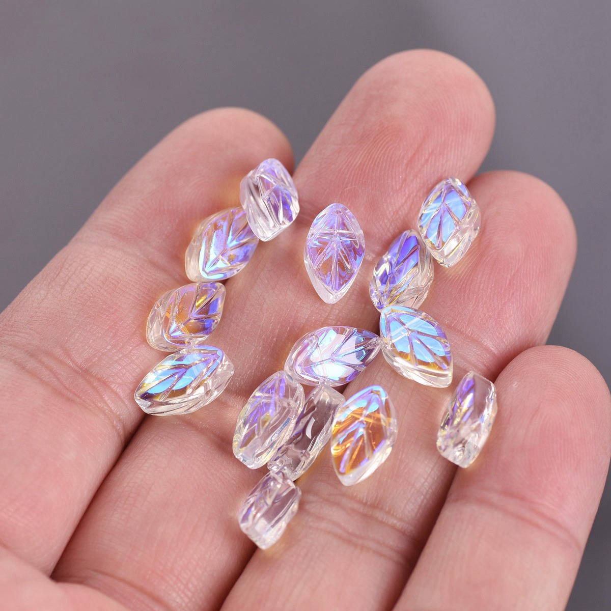 20pcs 11x7mm Oval Leaf Shape C - Jewelry Making Drill recension och pris