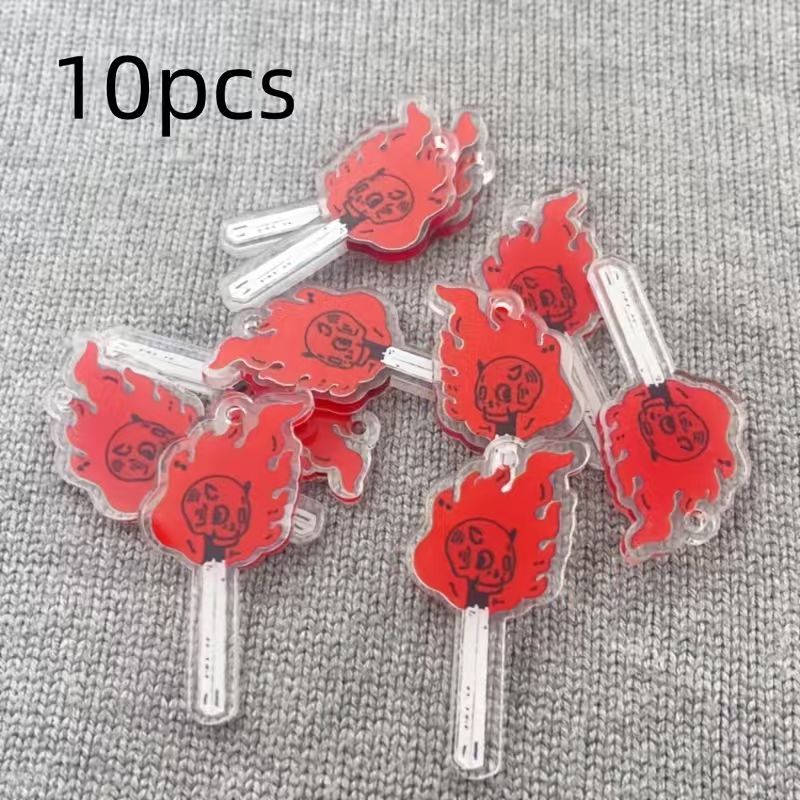 10pcs acrylic skull pendant, D - Jewelry Making Earrings recension och pris