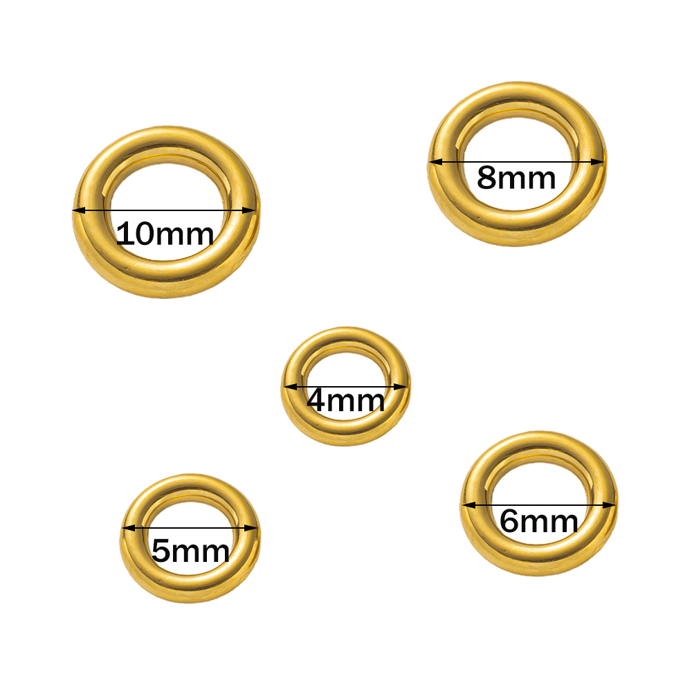 10pcs Stainless Steel Gold O R - Jewelry Making Kit For Beginners recension och pris