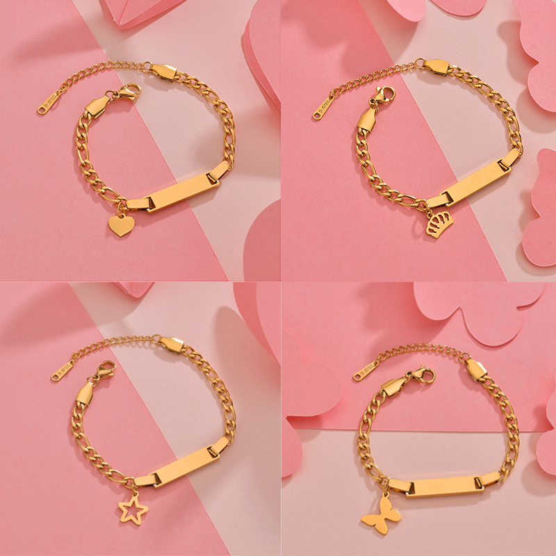 Bluelory Customized Engraved N - Jewelry Making For Kids recension och pris