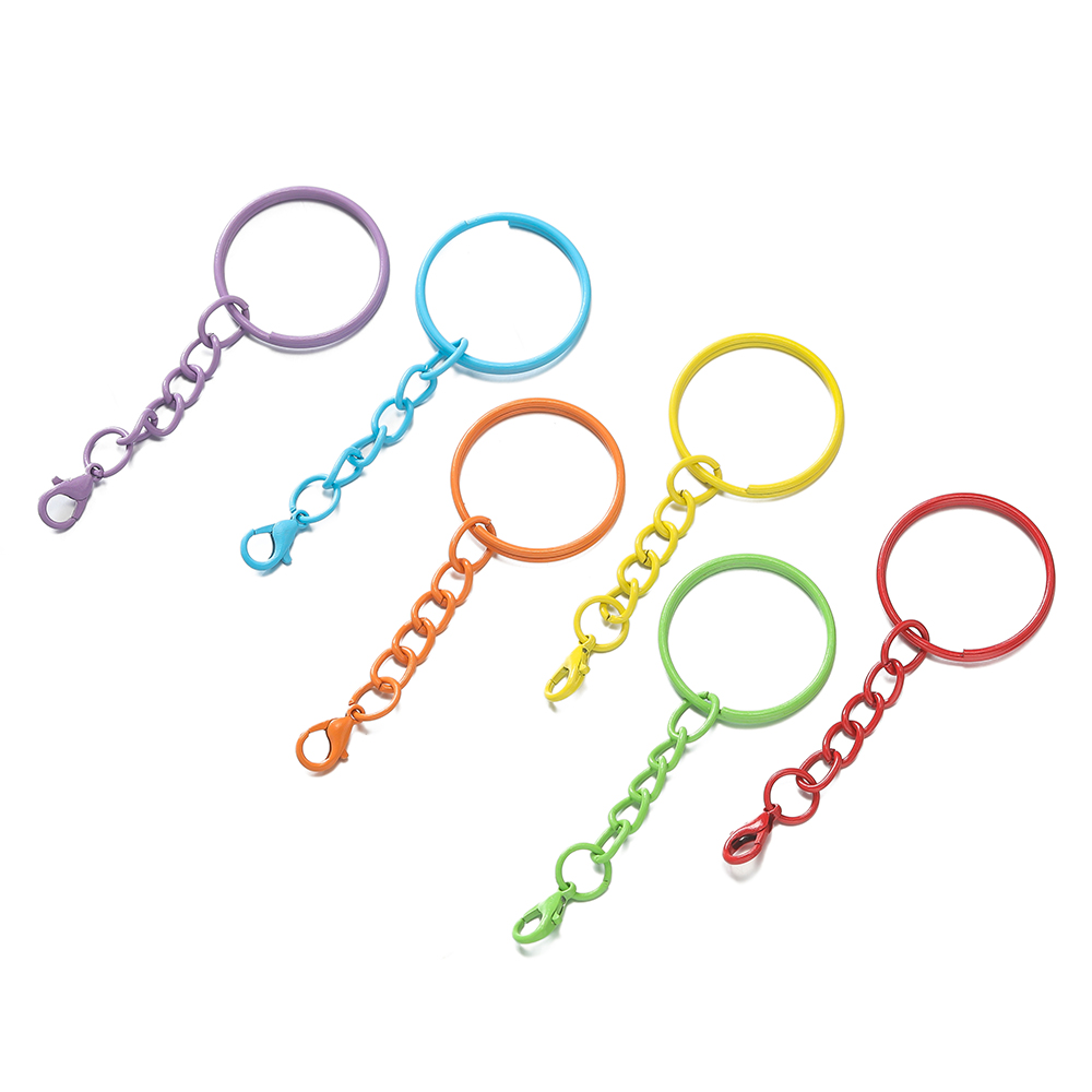 5pcs/Lot 25mm Colored Split Ri - Jewelry Making Kit For Beginners recension och pris