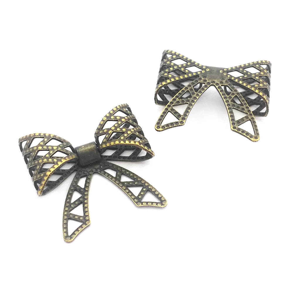 18K Gold Color Brass Grid Bow  - Jewelry Making Store recension och pris