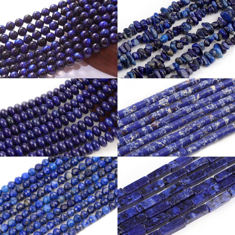 DC Lapis Lazuli Beads Natural  - Jewelry Making Dc recension och pris