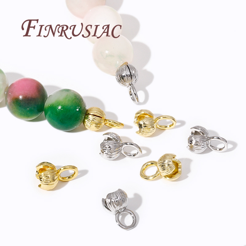 18K Gold Plated Cord Ends Clam - Eyepin Ball End recension och pris