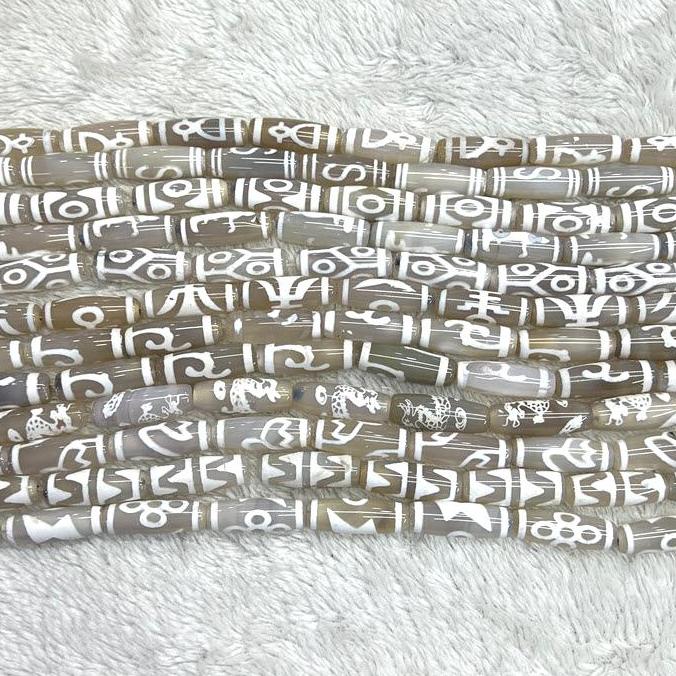 30mm White Tibentan 12 Pattern - Jewelry Making Store recension och pris