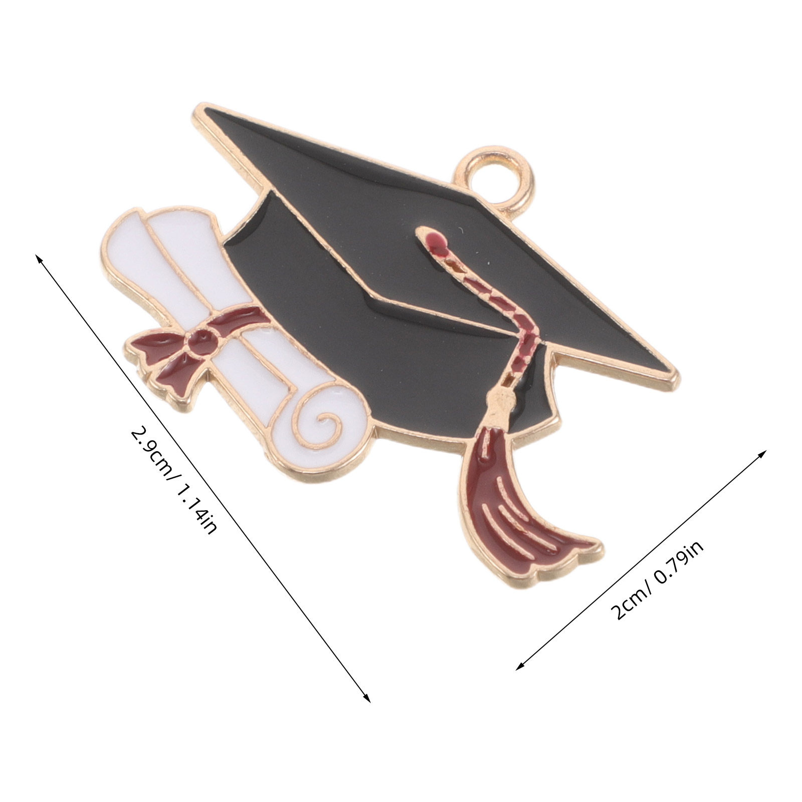 50Pcs Alloy Graduation Cap Cha - Jewelry Making Diploma recension och pris