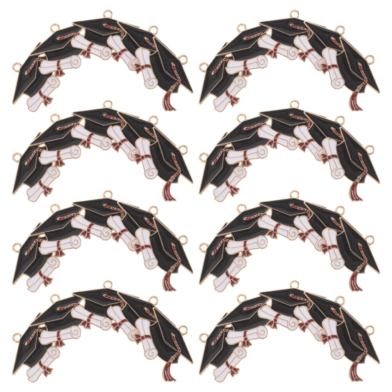 50Pcs Alloy Graduation Cap Cha - Jewelry Making Diploma recension och pris