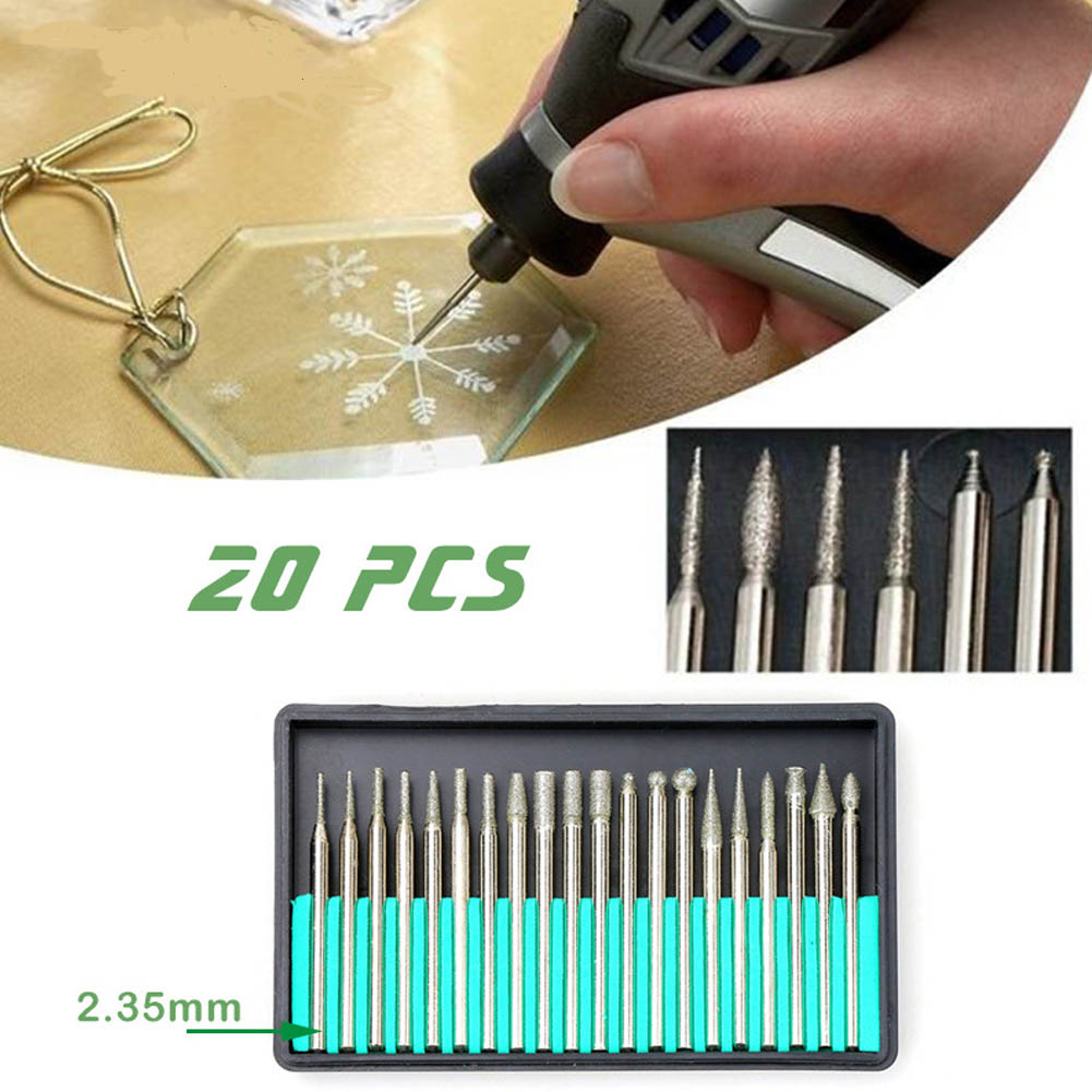 20PCS Diamond Rotary Grinding  - Jewelry Making Drill recension och pris