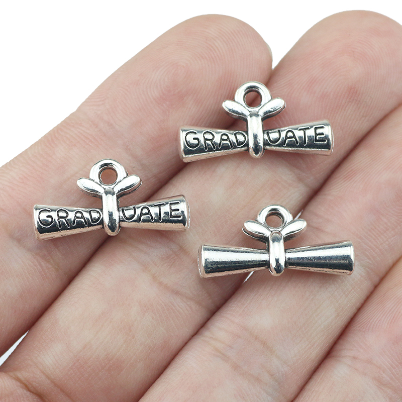 10pcs/lot 11*21mm Graduate Dip - Jewelry Making Diploma recension och pris