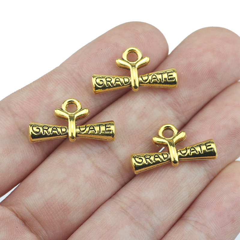 10pcs/lot 11*21mm Graduate Dip - Jewelry Making Diploma recension och pris