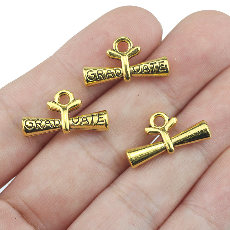 10pcs/lot 11*21mm Graduate Dip - Jewelry Making Diploma recension och pris