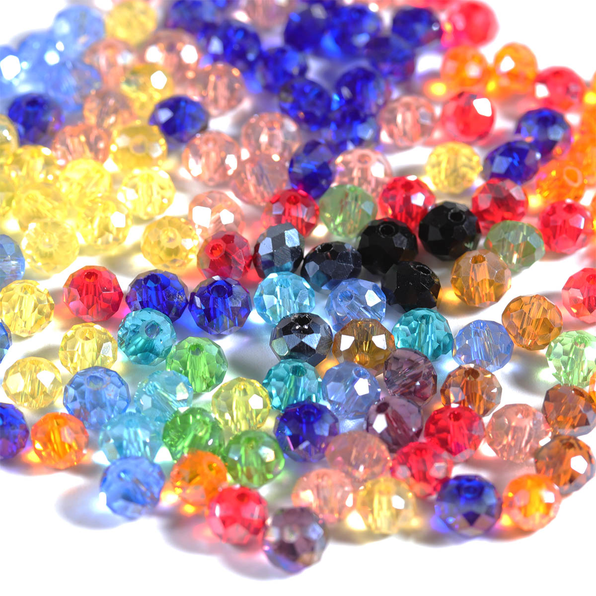 50-200pcs Faceted Crystal Bead - Crystal Bead Mix recension och pris