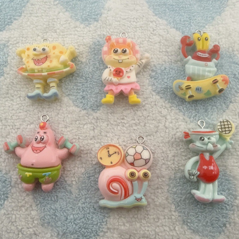 10pcs cartoon resin pendant, D - Jewelry Making Earrings recension och pris