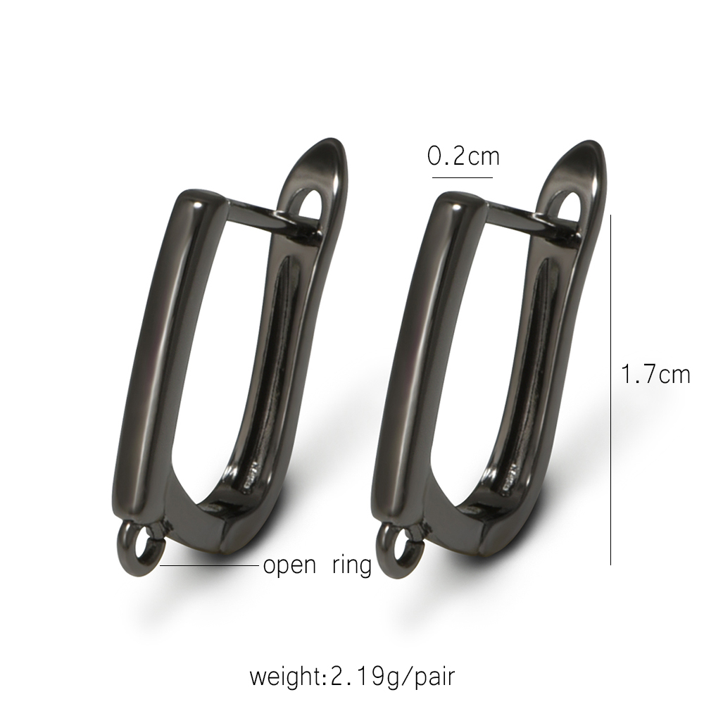 YANASI 1 Pair Gun Black  Brass - Jewelry Making Earrings recension och pris