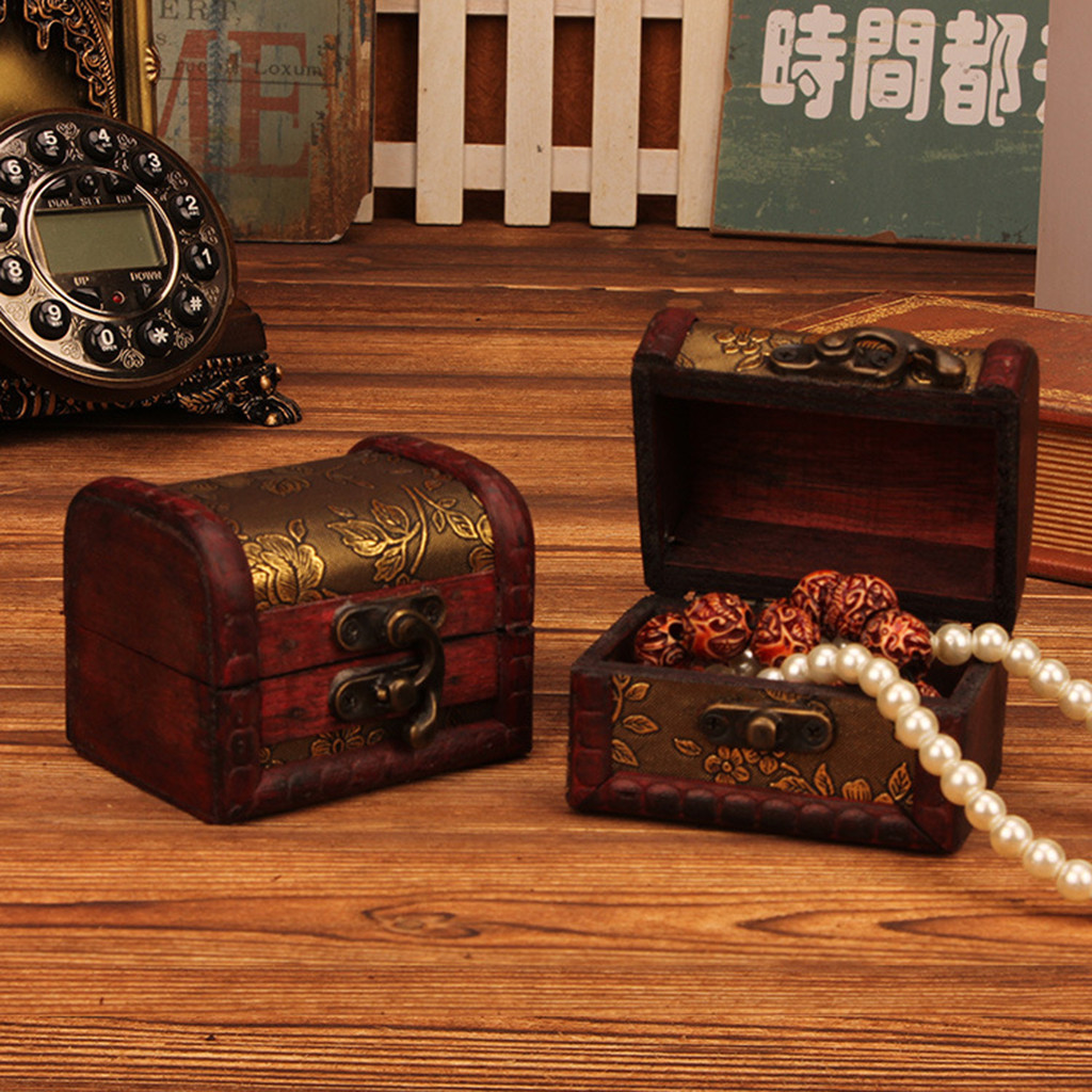 Chinese Style Vintage Wooden J - Jewelry Making Box recension och pris