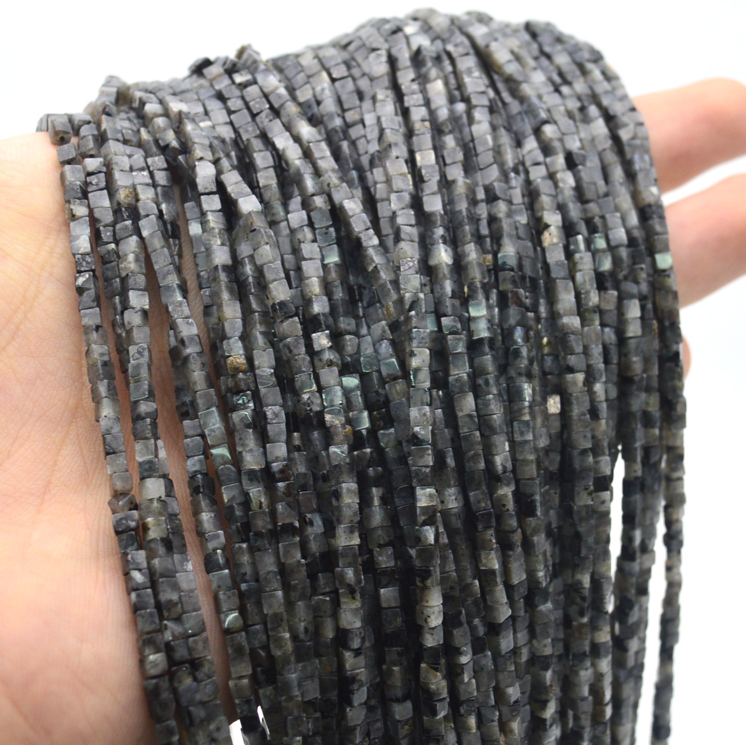 2mm 4mm Natural Gray Labradori - Jewelry Making Store recension och pris
