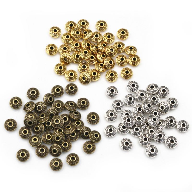 100pcs 6x6x3.5mm Bronze Antiqu - Eyepin Ball End recension och pris