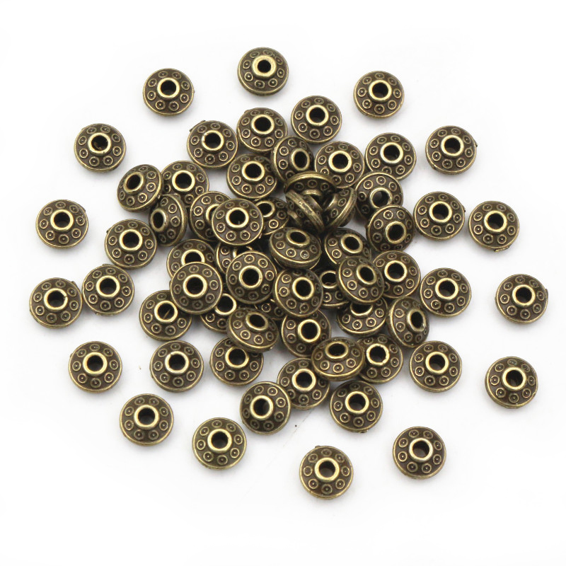 100pcs 6x6x3.5mm Bronze Antiqu - Eyepin Ball End recension och pris