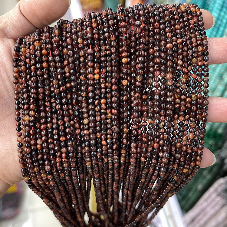 3mm natural stone beads granet - Jewelry Making Store recension och pris
