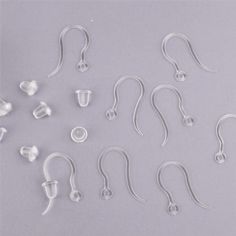 40pcs Clear Plastic Earring Ho - Jewelry Making Earrings recension och pris
