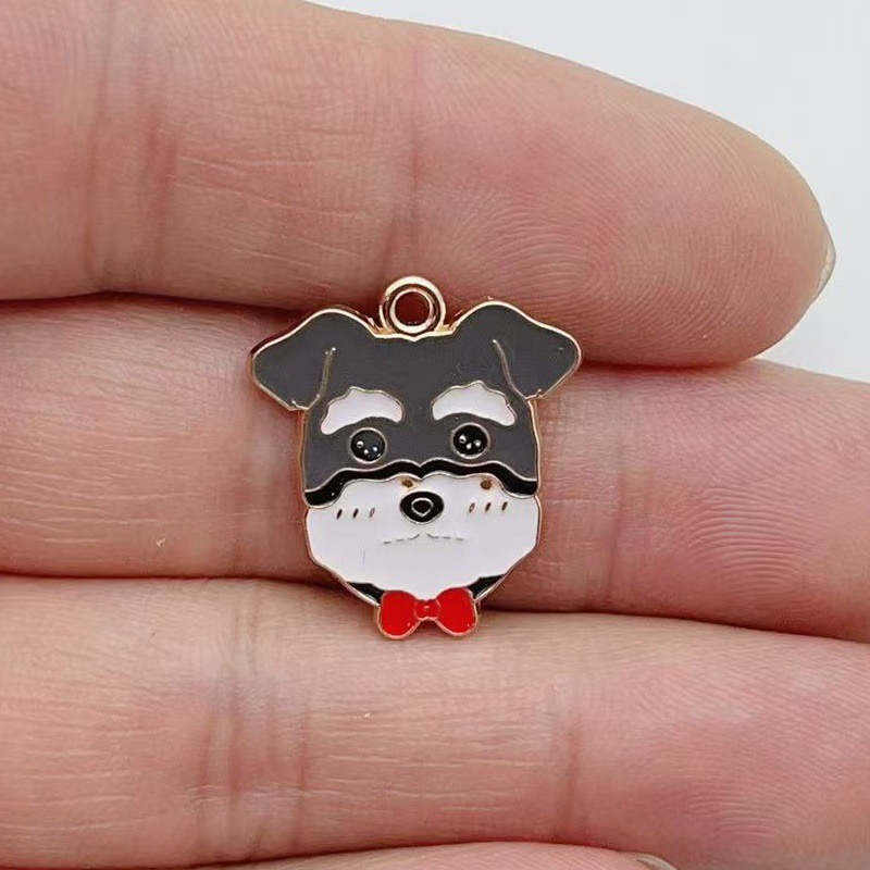 12pcs cartoon pet spotted dog  - Jewelry Making Earrings recension och pris