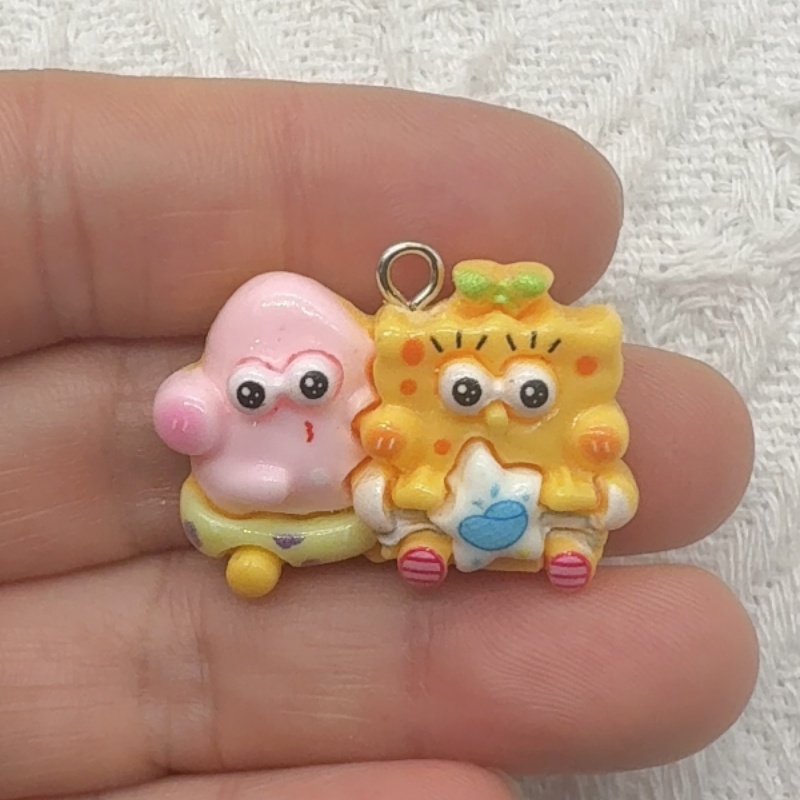 10pcs cartoon resin pendant, D - Jewelry Making Earrings recension och pris