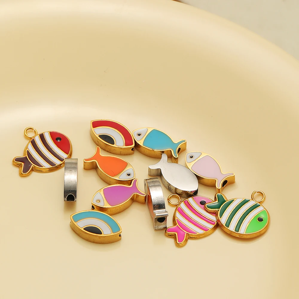 5Pcs Stainless Steel Colorful  - Jewelry Making For Kids recension och pris