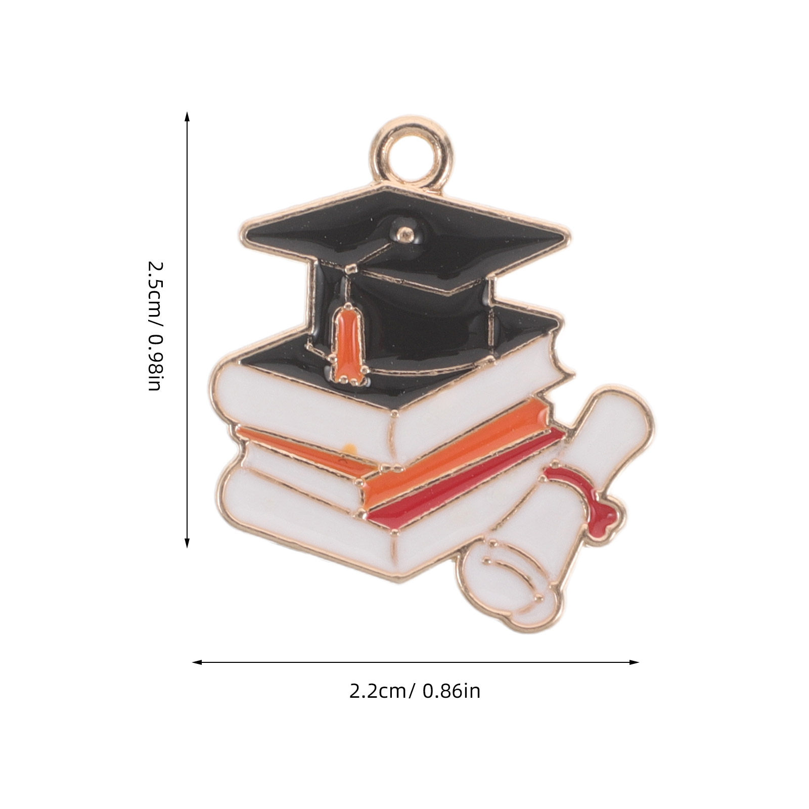 50Pcs Grad Cap Charms Alloy Gr - Jewelry Making Diploma recension och pris