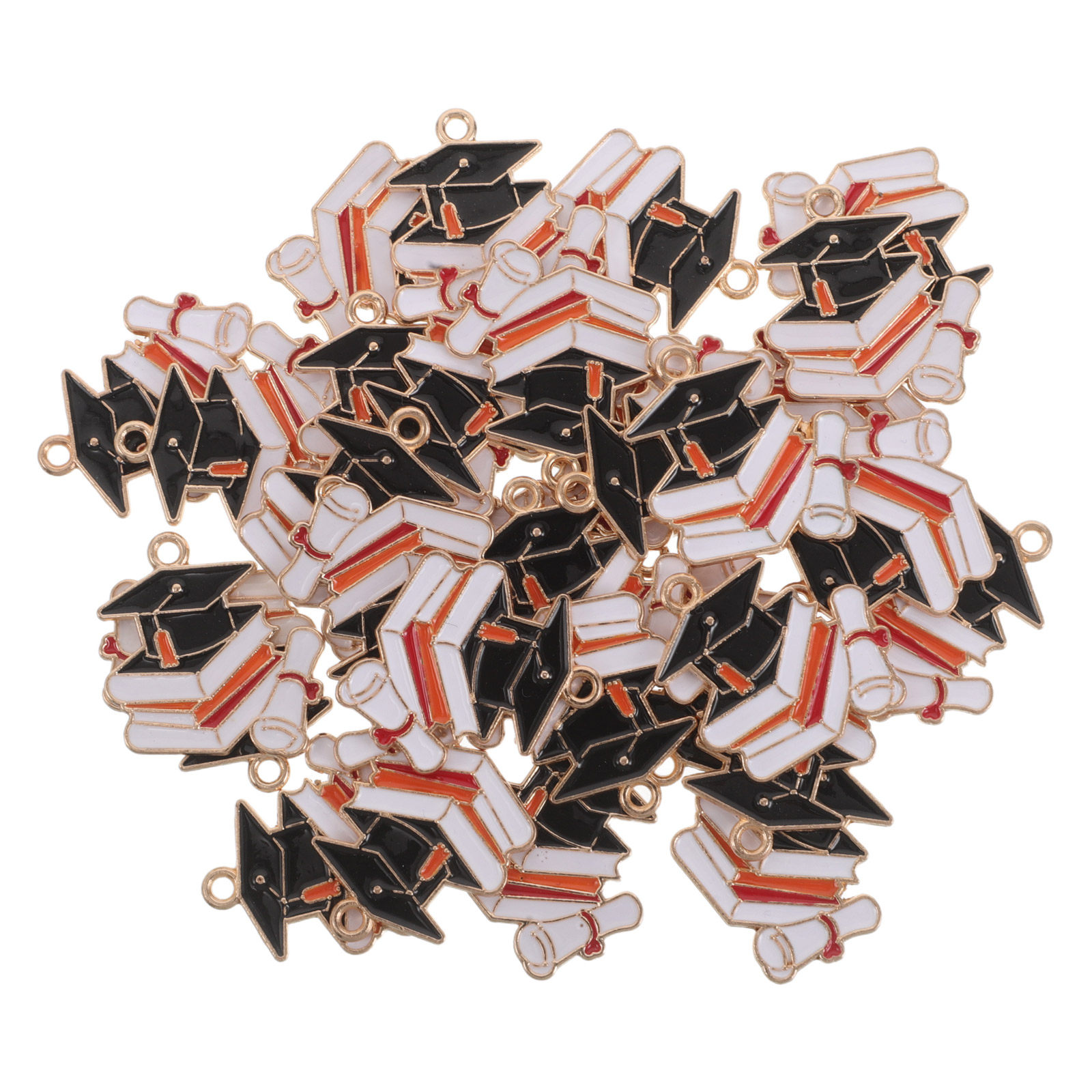 50Pcs Grad Cap Charms Alloy Gr - Jewelry Making Diploma recension och pris