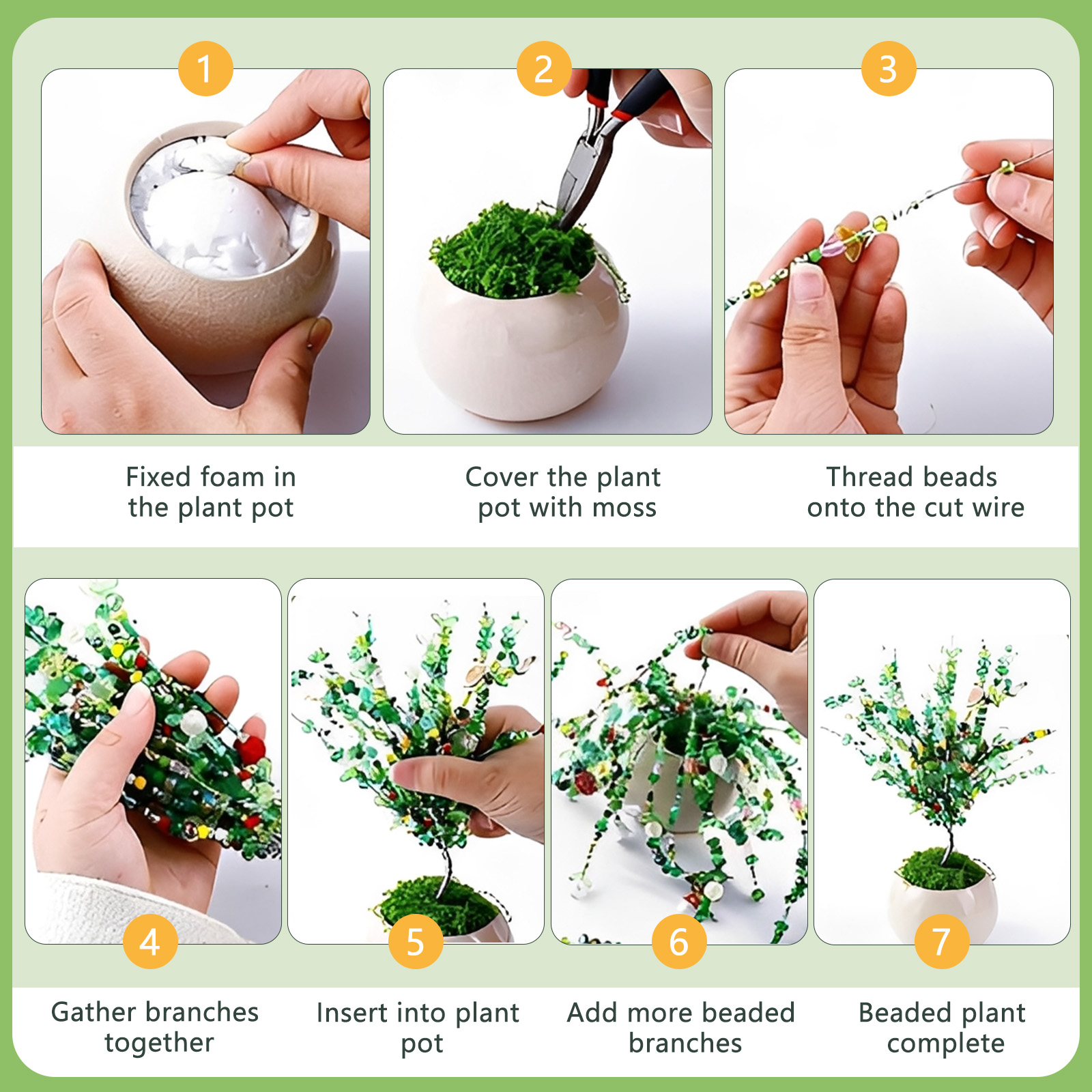 Beaded Plant Kit with Artifici - Jewelry Making Videos Tutorials recension och pris