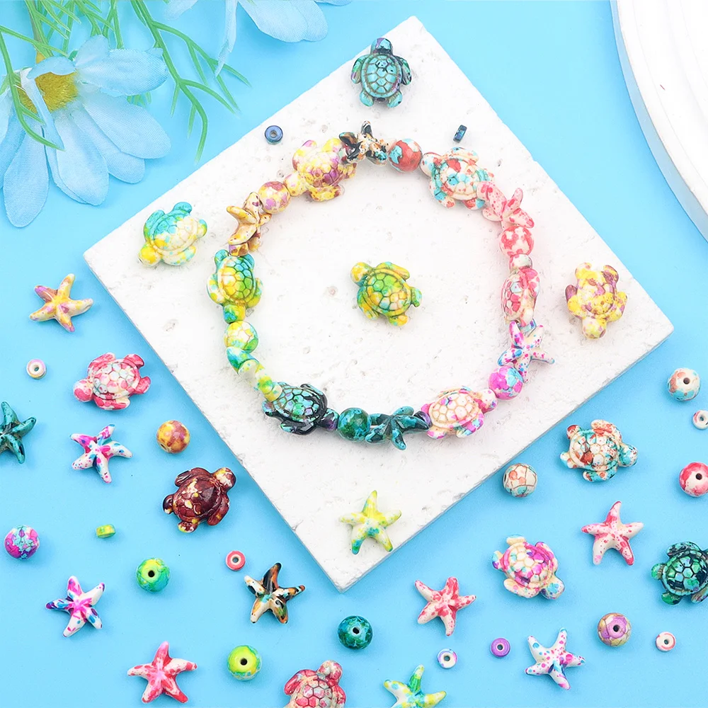 6/46/558pcs Multi-color Turquo - Jewelry Making For Birthday Party recension och pris