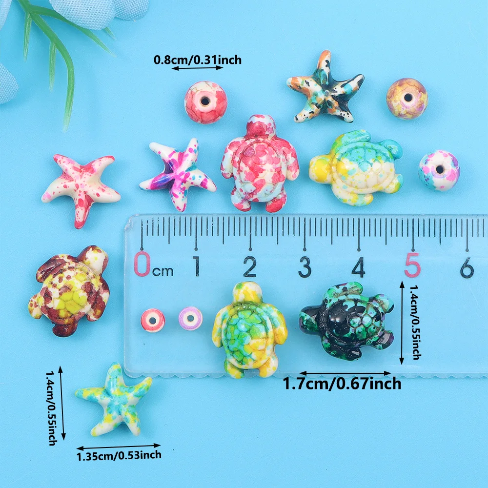 6/46/558pcs Multi-color Turquo - Jewelry Making For Birthday Party recension och pris