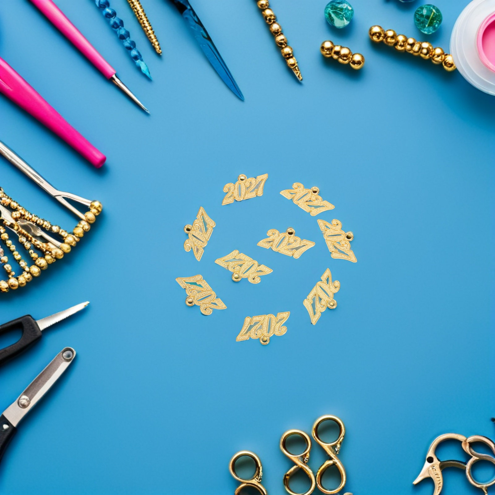 50Pcs 2027 Tassel Charms Gradu - Jewelry Making Classes recension och pris