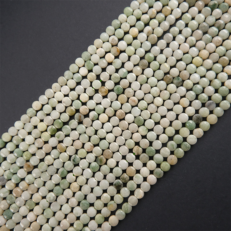 4x4mm Faceted round natural st - Jewelry Making Store recension och pris