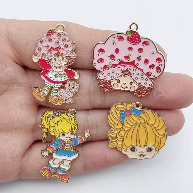 10pcs Cute Little Girl Enamel  - Jewelry Making Earrings recension och pris
