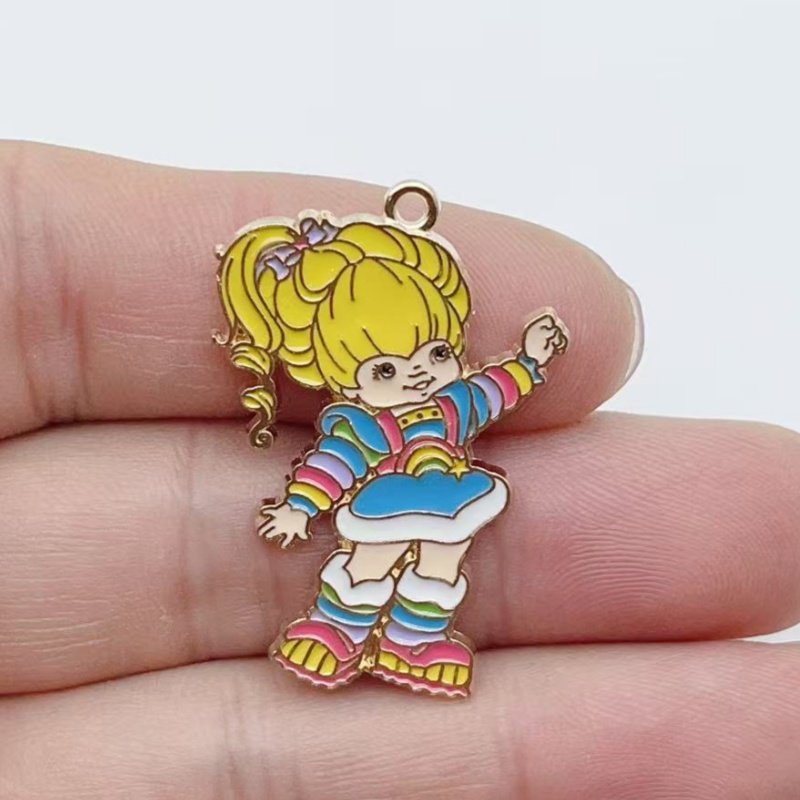 10pcs Cute Little Girl Enamel  - Jewelry Making Earrings recension och pris