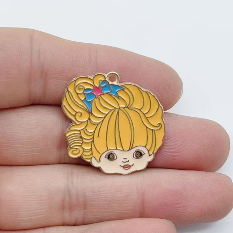10pcs Cute Little Girl Enamel  - Jewelry Making Earrings recension och pris