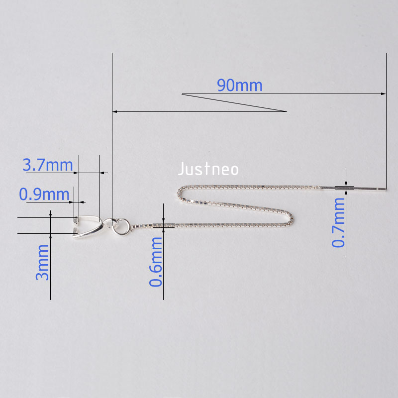 earwire,solid 925 sterling sil - Jewelry Making Box recension och pris