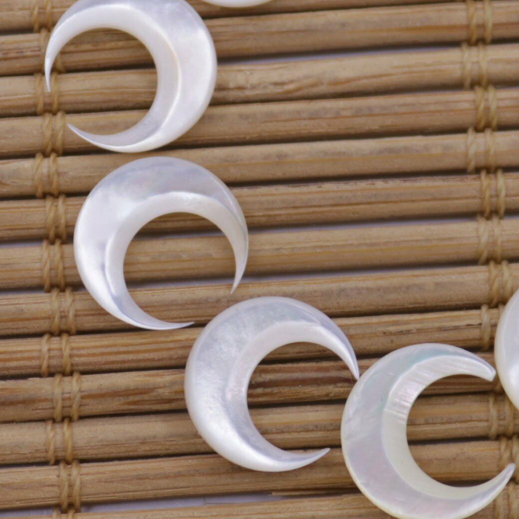 10 PCS Nail 3D Art Moon Shape  - Jewelry Making Drill recension och pris
