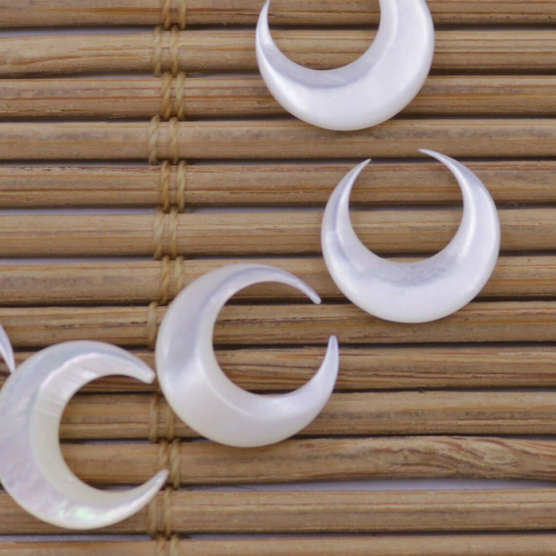 10 PCS Nail 3D Art Moon Shape  - Jewelry Making Drill recension och pris