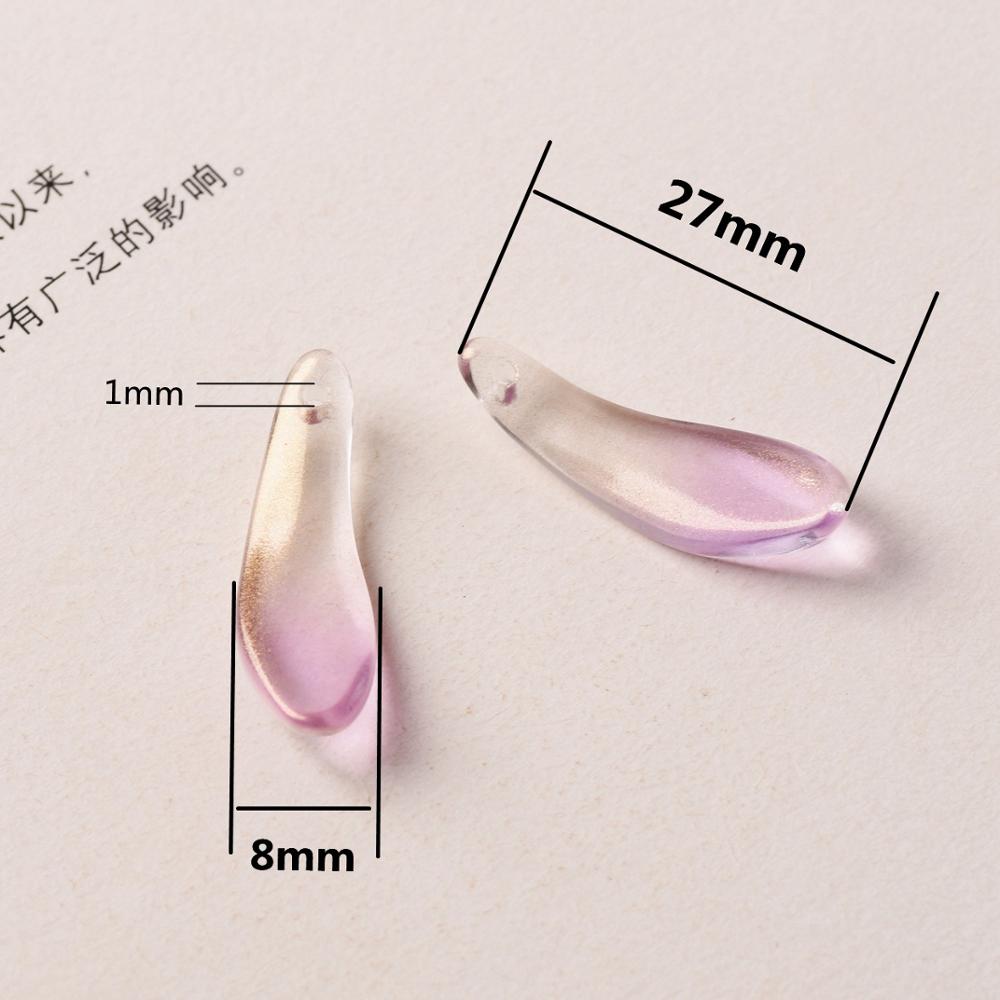 Long Petal Shape 10pcs 27x8mm  - Jewelry Making Drill recension och pris