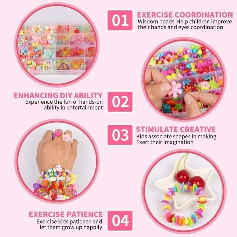 Girls DIY Bead Set Jewelry Mak - Jewelry Making For Kids recension och pris